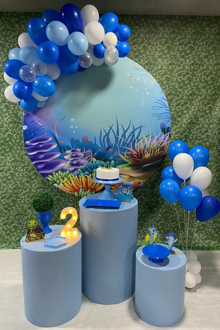 Kit Básico Fundo Do Mar Menino - A FESTA E DECORAÇÃO