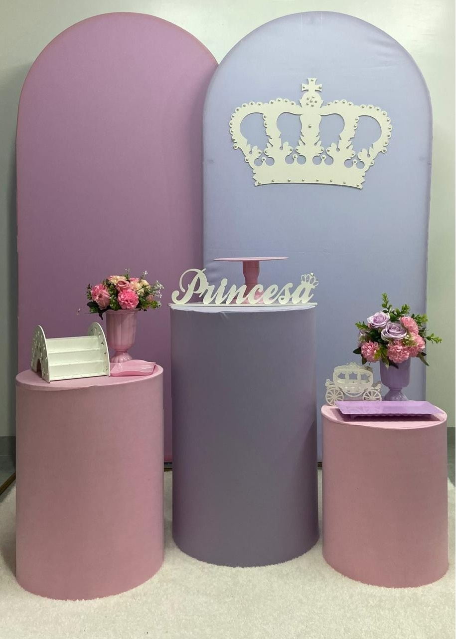 Kit Completo Princesa Lilas E Rosa  - A FESTA E DECORAÇÃO
