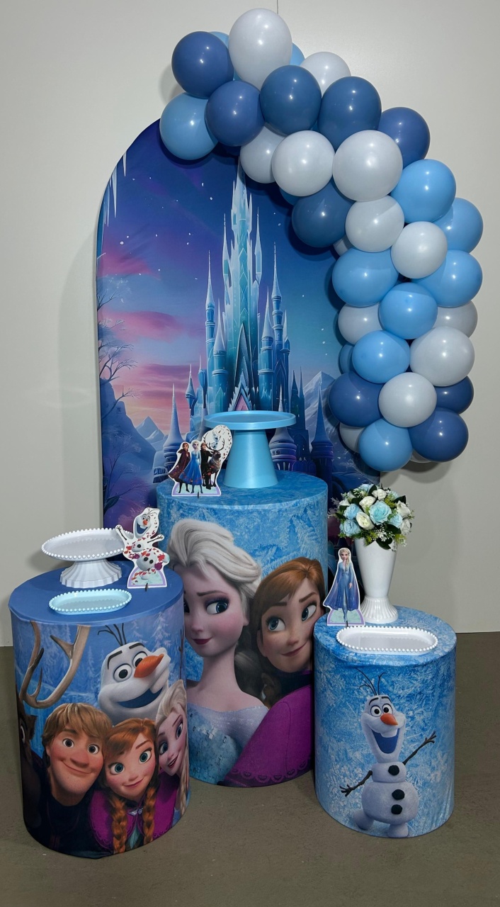 Frozen Romano Kit Completo Com Balão - A FESTA E DECORAÇÃO