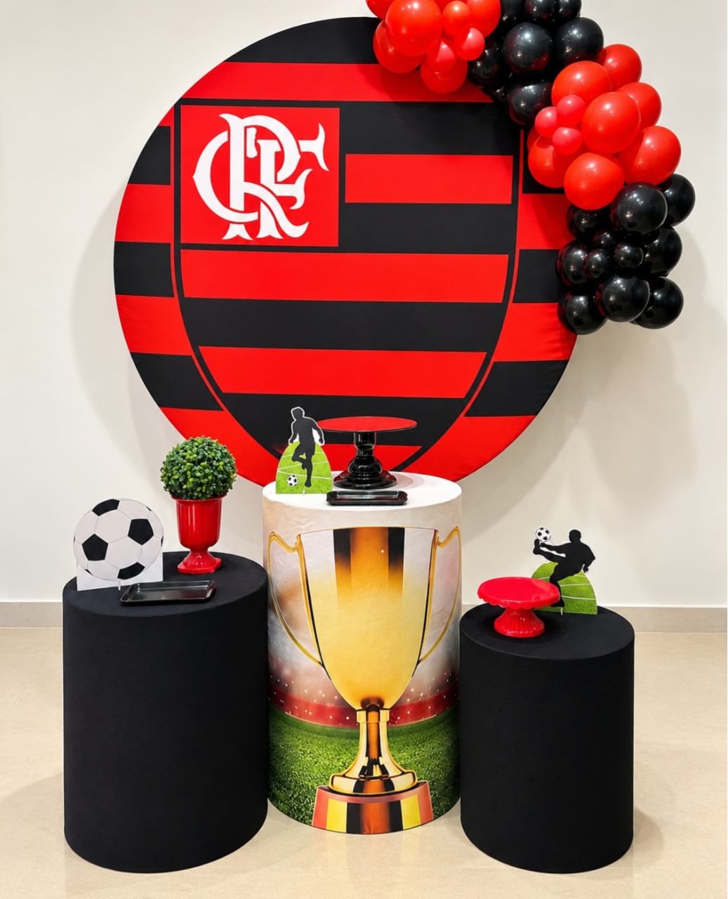 Kit Completo Com Balões Flamengo - A FESTA E DECORAÇÃO