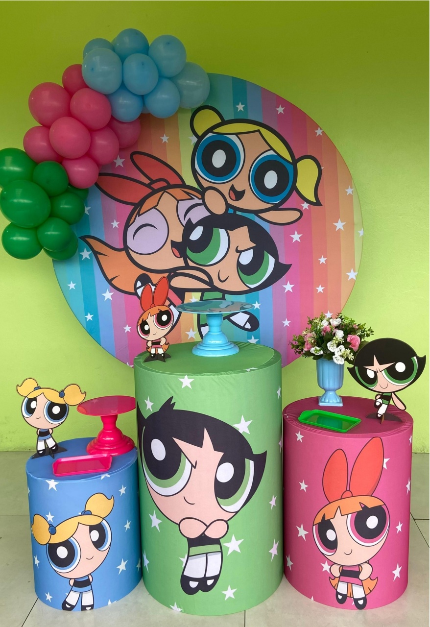 Kit Completo Com Balão Meninas Super Poderosas - A FESTA E DECORAÇÃO