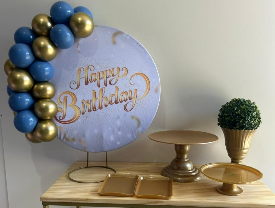 Kit Festa Na Mesa M Happy Birthday Masculino - A FESTA E DECORAÇÃO
