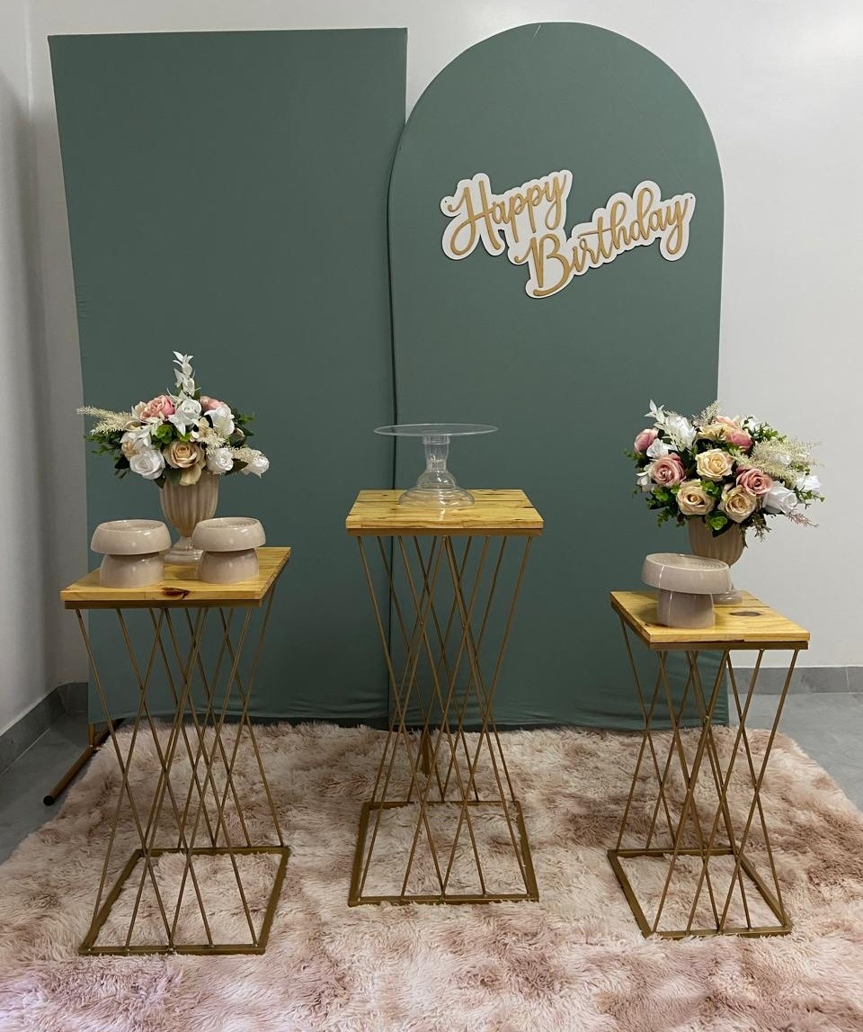 Kit Verde Oliva Painel Romano Com Retangular - A FESTA E DECORAÇÃO