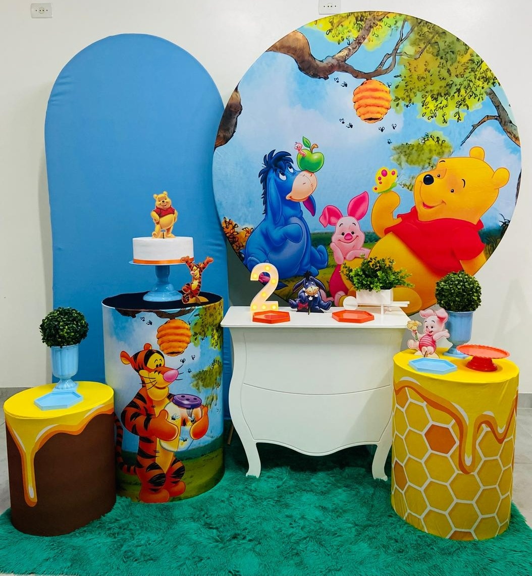 Kit Luxo Ursinho Pooh  - A FESTA E DECORAÇÃO