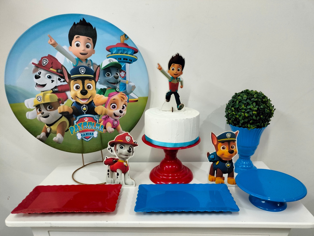 Kit Festa Na Mesa P Patrulha Canina - A FESTA E DECORAÇÃO