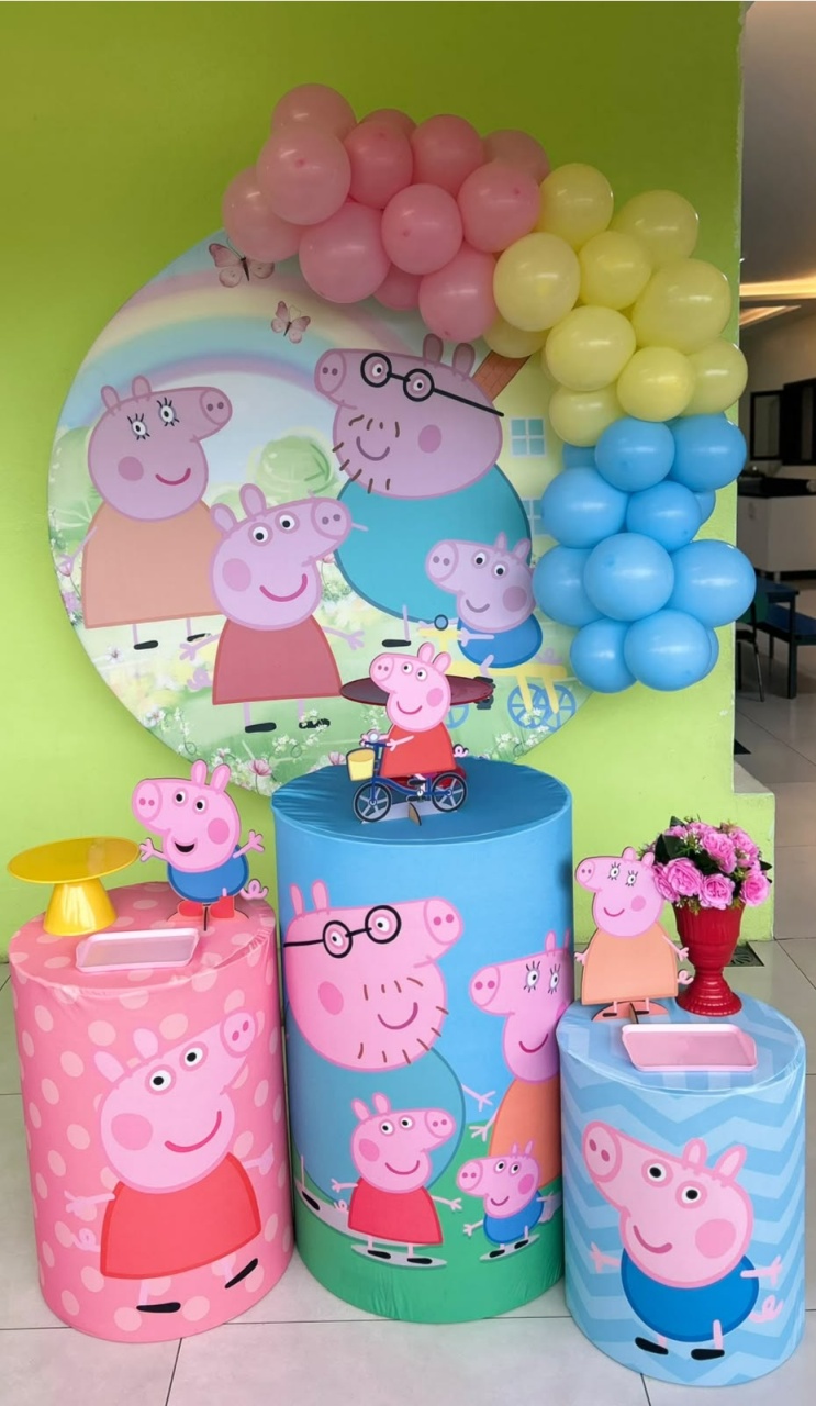 Peppa Pig Kit Completo Com Balões - A FESTA E DECORAÇÃO