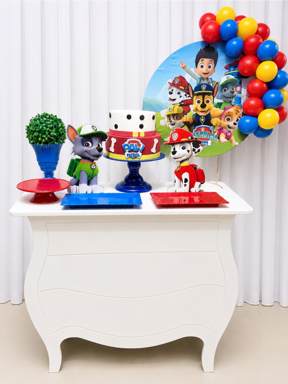 Kit Festa Na Mesa G Patrulha Canina  - A FESTA E DECORAÇÃO