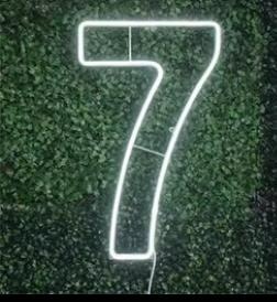 Número 7 Led     - A FESTA E DECORAÇÃO