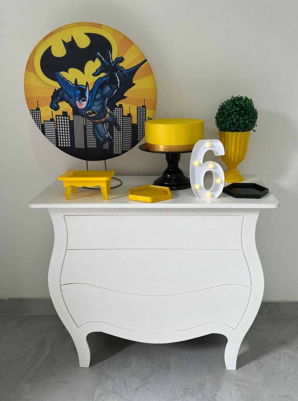 Batman Festa Na Mesa G - A FESTA E DECORAÇÃO