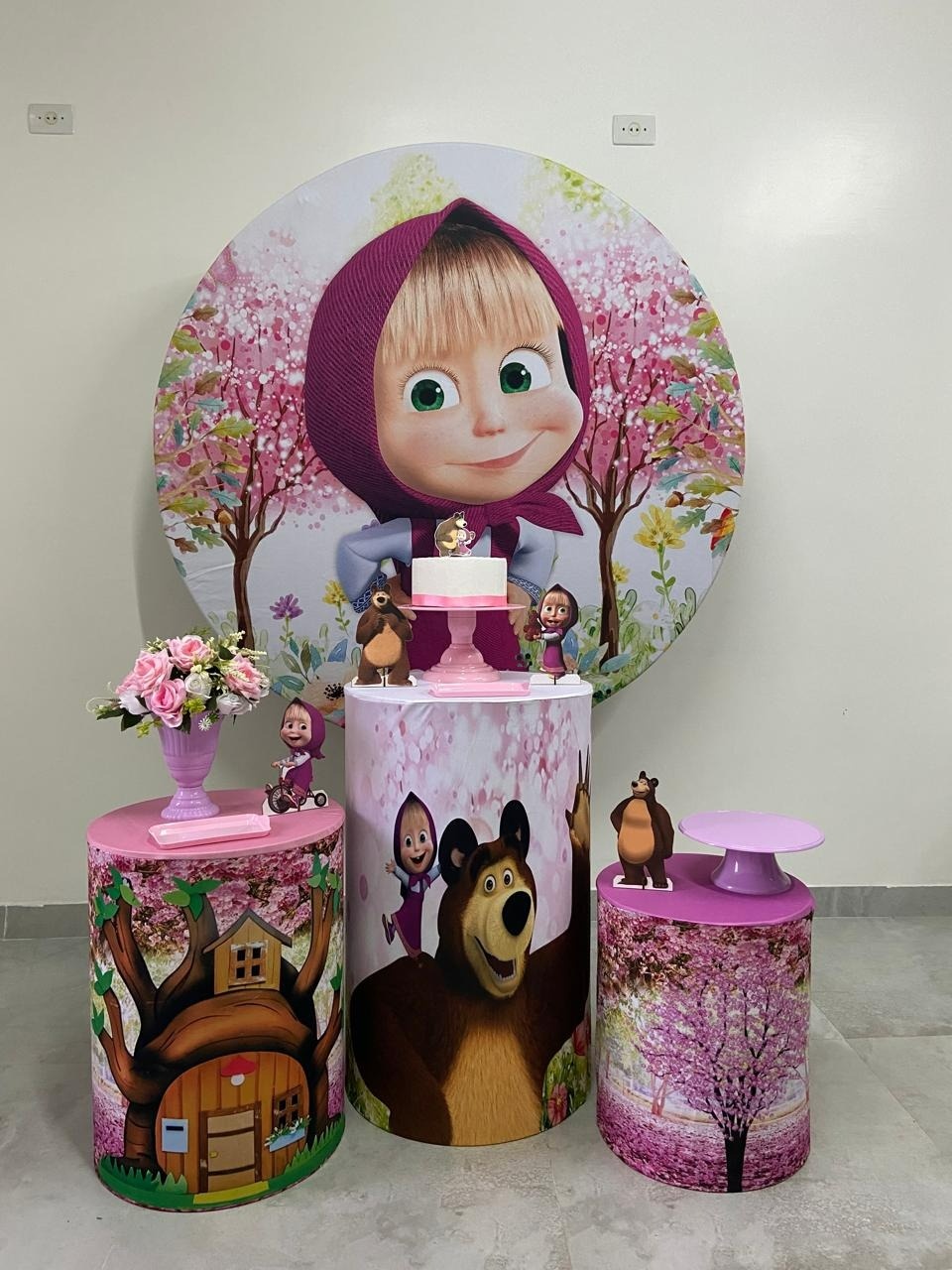 Kit Básico Masha E O Urso  - A FESTA E DECORAÇÃO