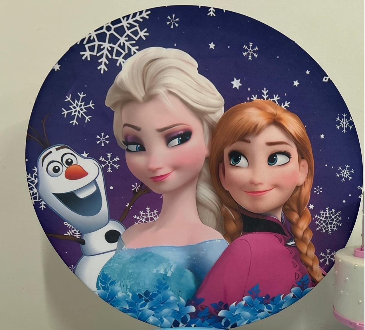 Capa Painel Frozen 50X50 - A FESTA E DECORAÇÃO