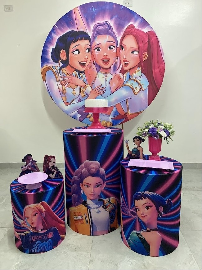 Kit Básico Guerreira K-Pop  - A FESTA E DECORAÇÃO