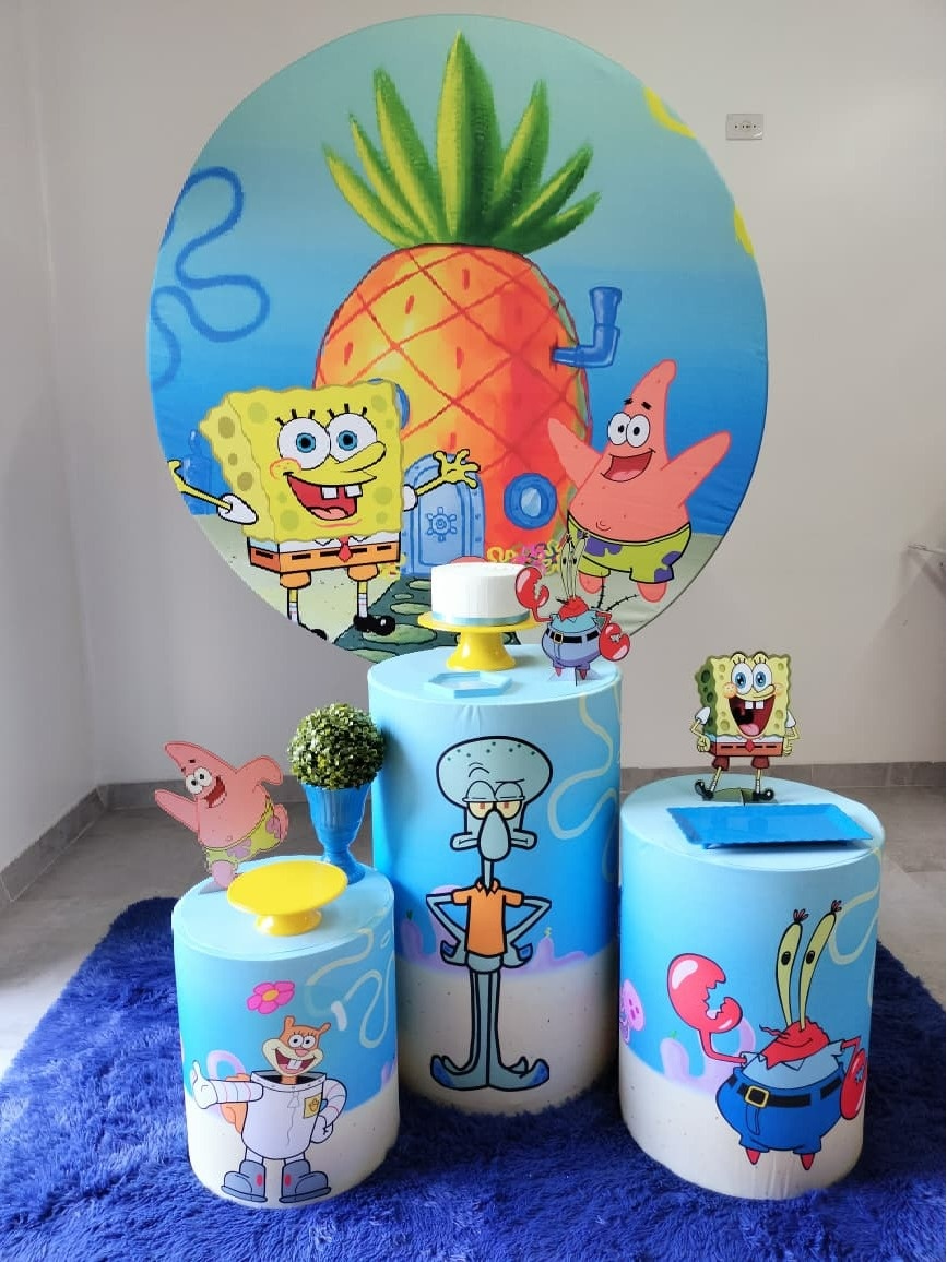 Kit Básico Bob Esponja  - A FESTA E DECORAÇÃO