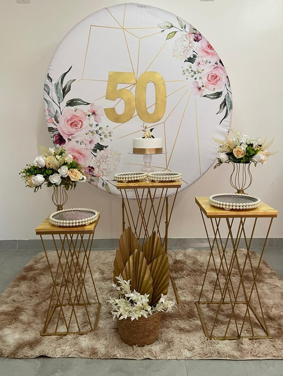 Floral Verde E Rosa Kit Luxo - A FESTA E DECORAÇÃO