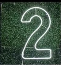 Número 2 Led  - A FESTA E DECORAÇÃO