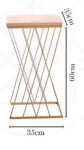 Mesa  Aramada 2 Dourado M 70X35 - imagem 1
