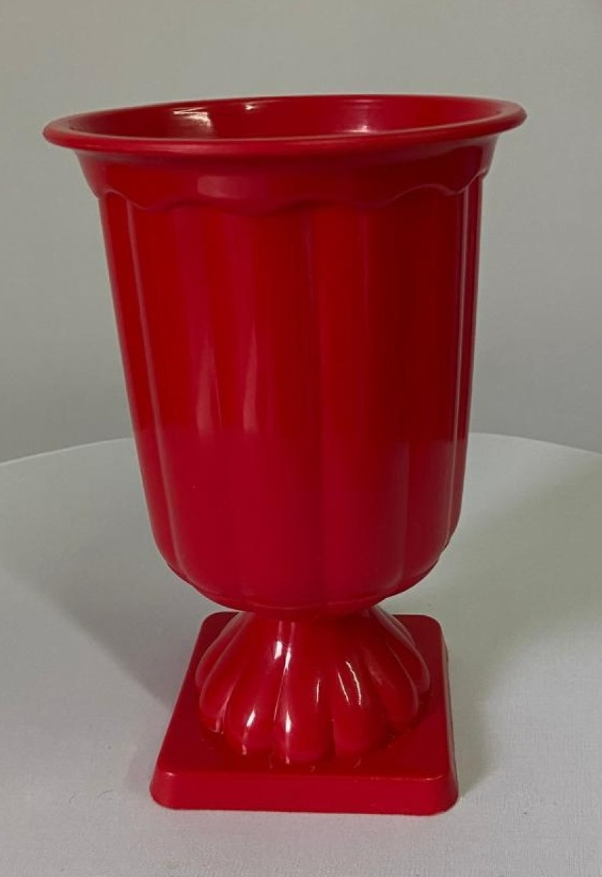 Vaso Romano Vermelho - A FESTA E DECORAÇÃO
