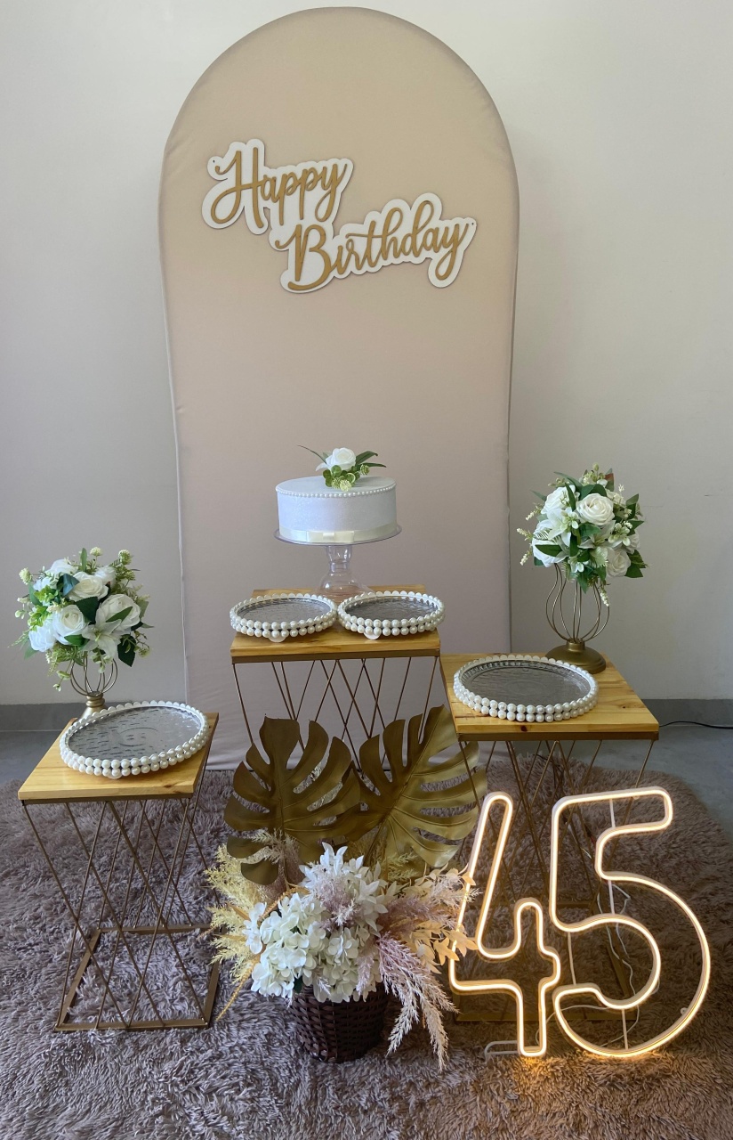  Kit Bege E Pérola - A FESTA E DECORAÇÃO