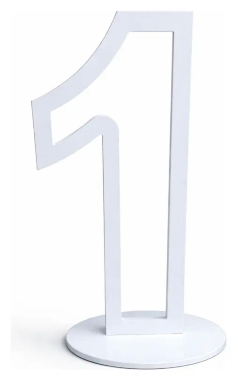 Número 1 de Chão Mdf 60Cm - A FESTA E DECORAÇÃO