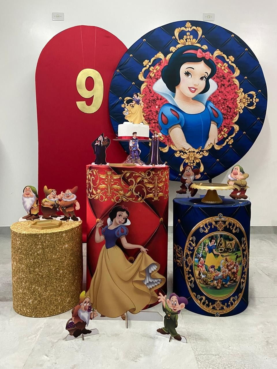 Kit Completo Com Romano Branca de Neve  - A FESTA E DECORAÇÃO