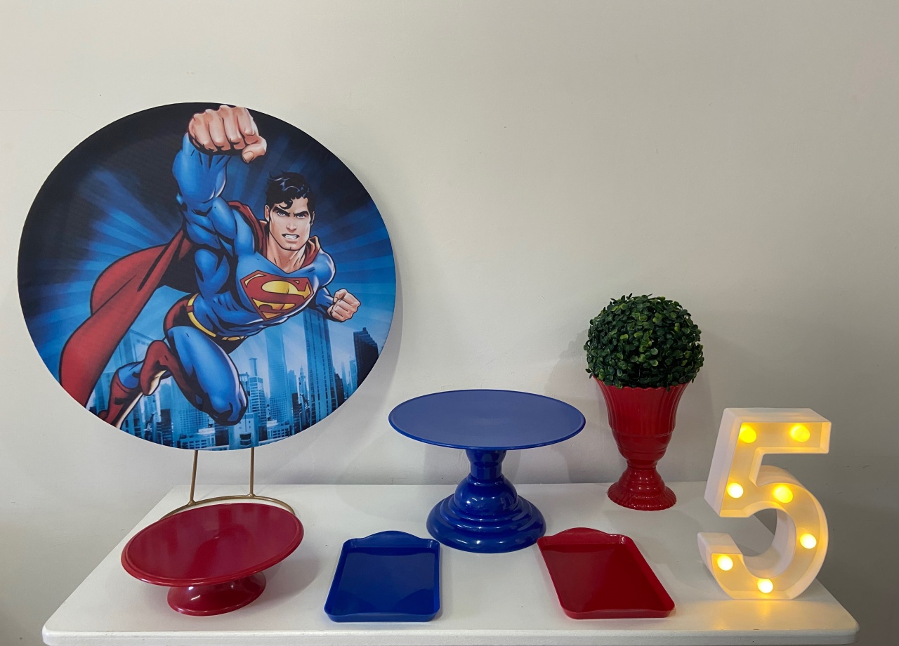 Kit Festa Na Mesa P Super Homem - A FESTA E DECORAÇÃO