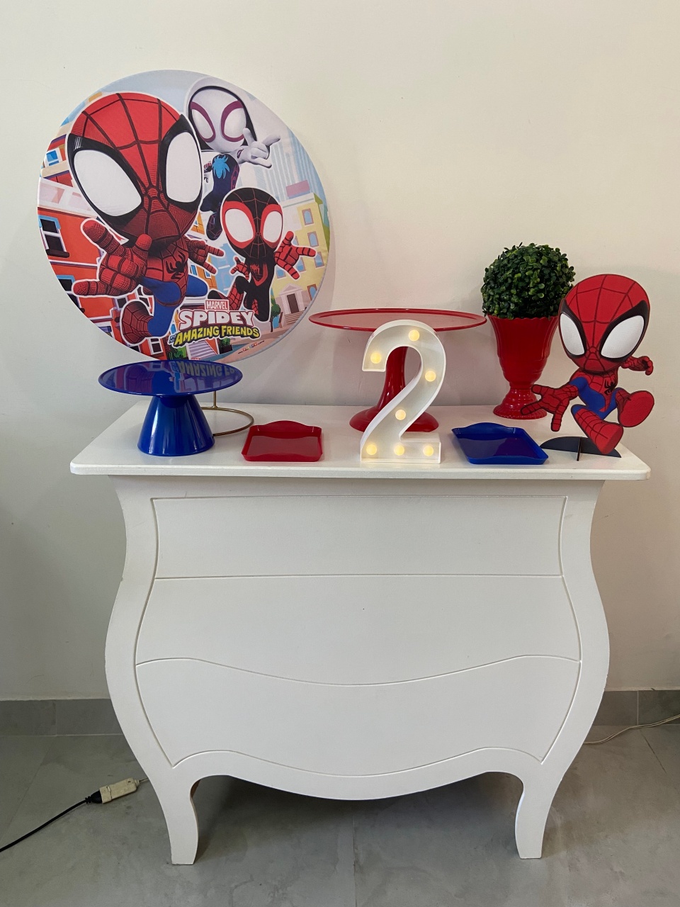 Kit Festa Na Mesa G Spidey E Seus Amigos - A FESTA E DECORAÇÃO