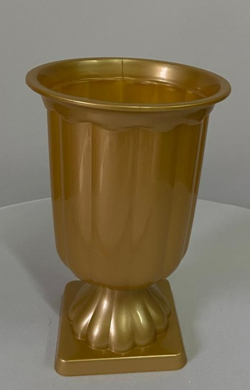 Vaso Romano Dourado - A FESTA E DECORAÇÃO