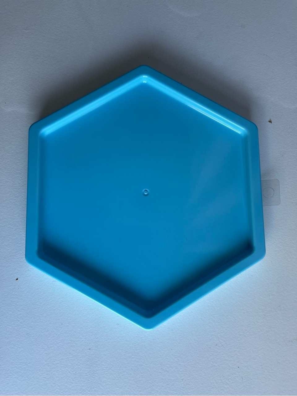 Bandeja Baixa Sextavada Azul Bebê 21X21Cm - A FESTA E DECORAÇÃO