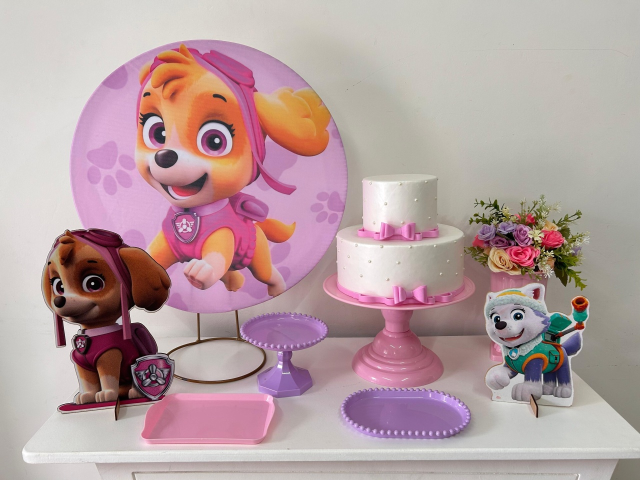 Skye Patrulha Canina Festa Na Mesa P - A FESTA E DECORAÇÃO