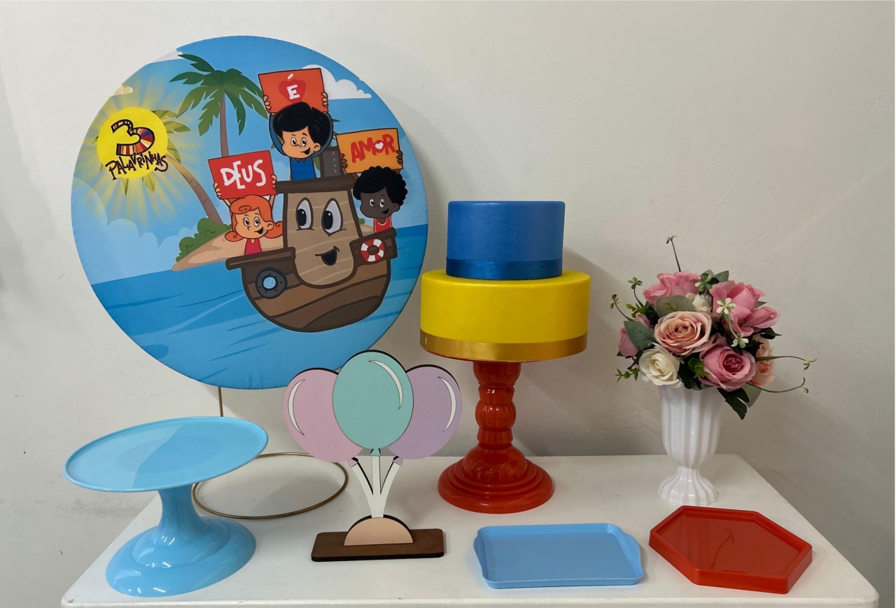 Kit Festa Na Mesa M 3 Palavrinhas Menina - A FESTA E DECORAÇÃO