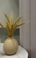 Vaso Cerâmica Bege  - A FESTA E DECORAÇÃO