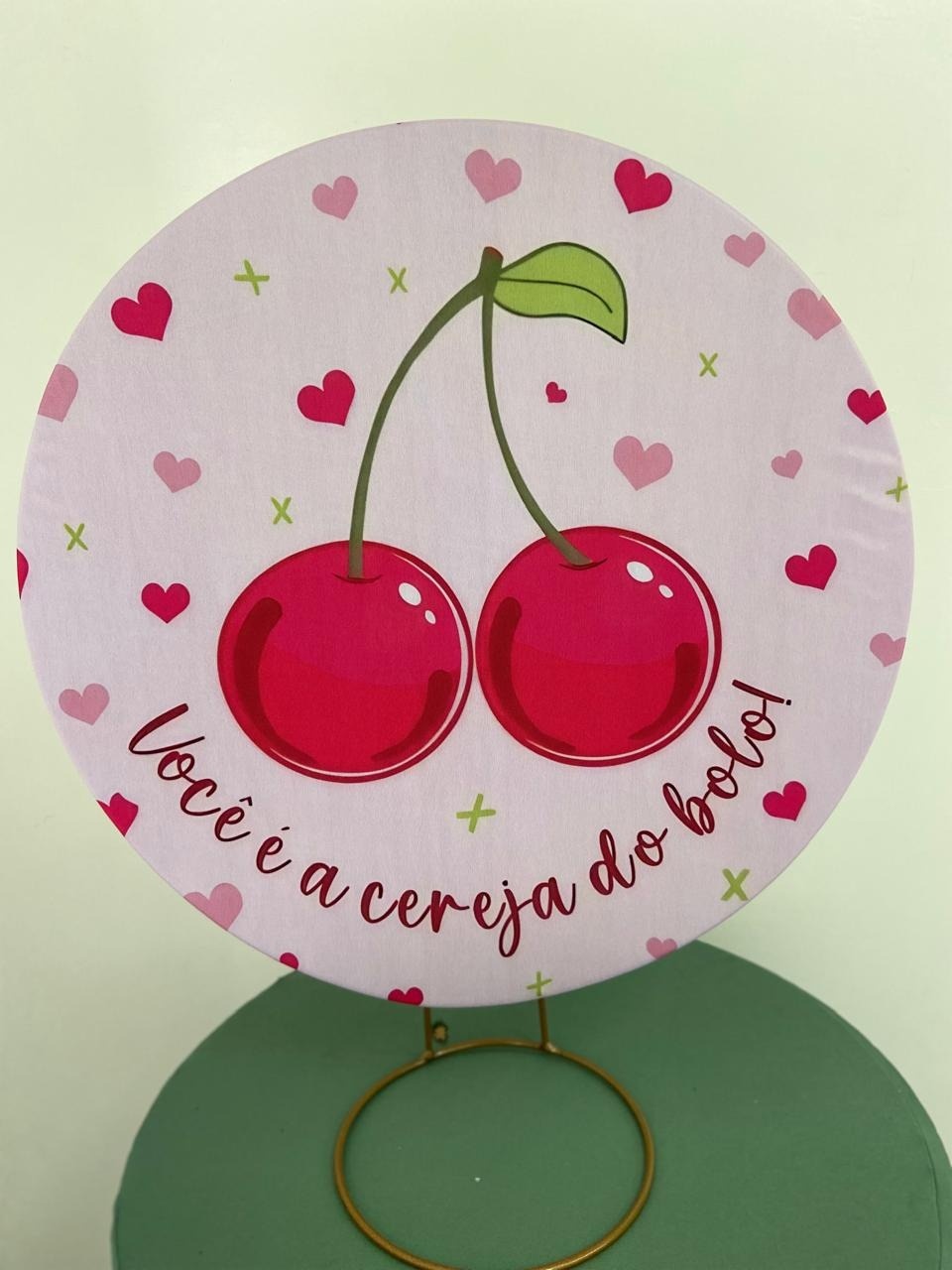 Capa 50X50  Cereja - A FESTA E DECORAÇÃO