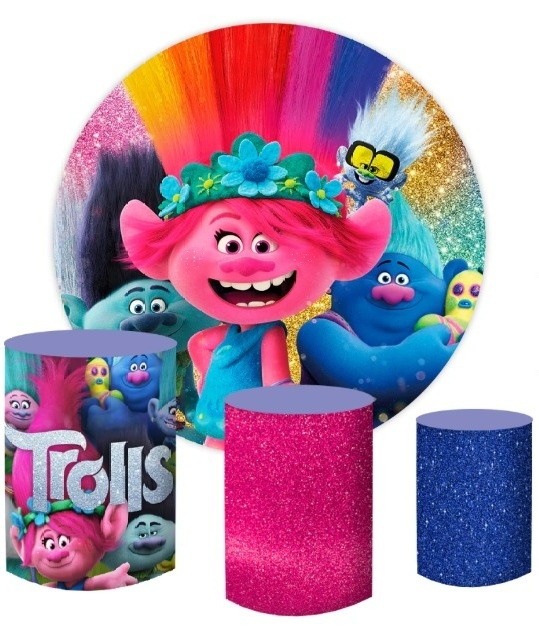 Trolls Kit Capas - A FESTA E DECORAÇÃO