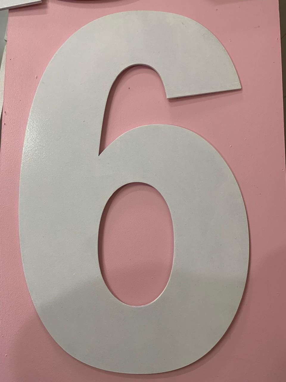 Número 6 Mdf - A FESTA E DECORAÇÃO