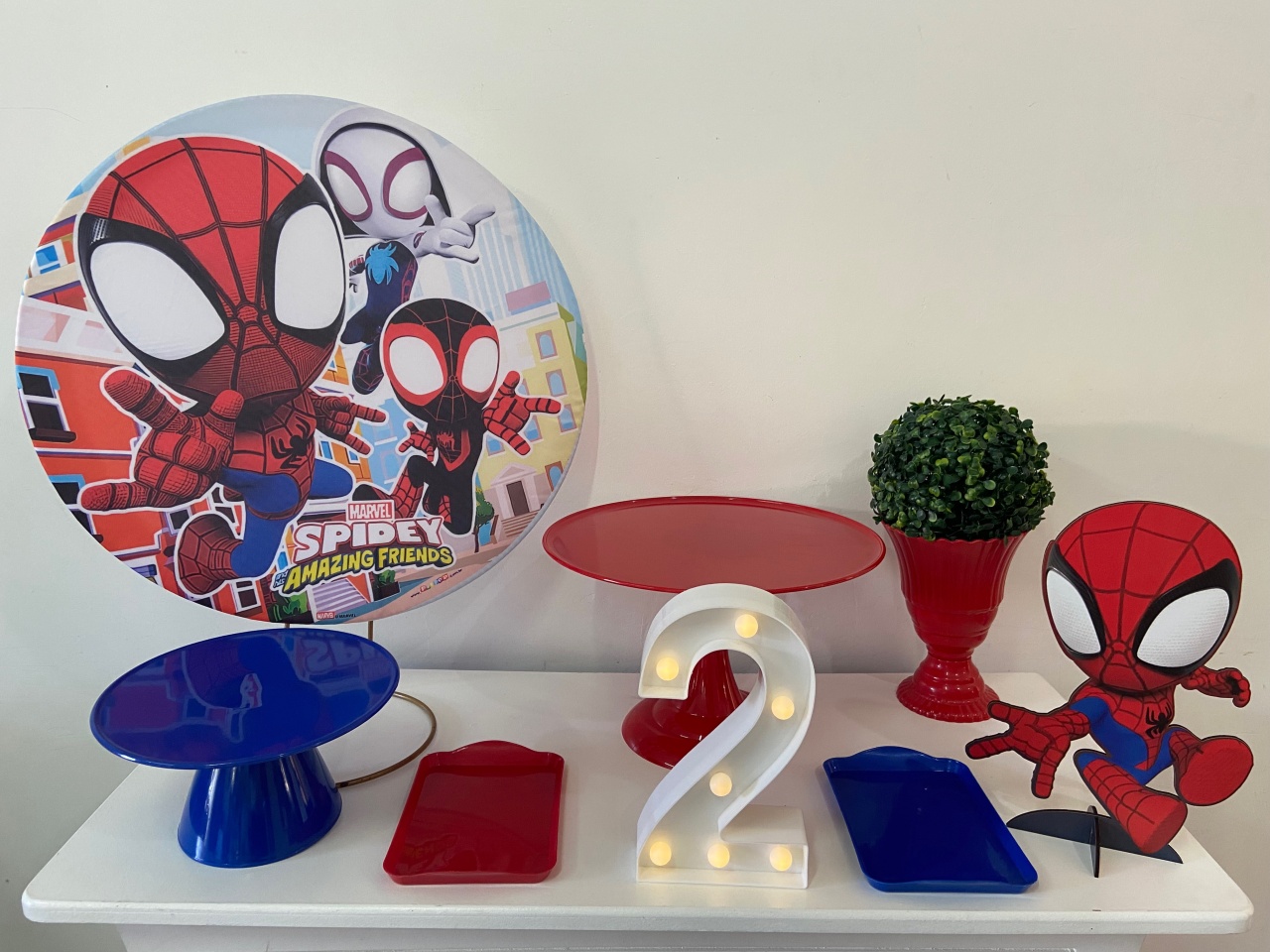Kit Festa Na Mesa P Spidey E Seus Amigos  - A FESTA E DECORAÇÃO