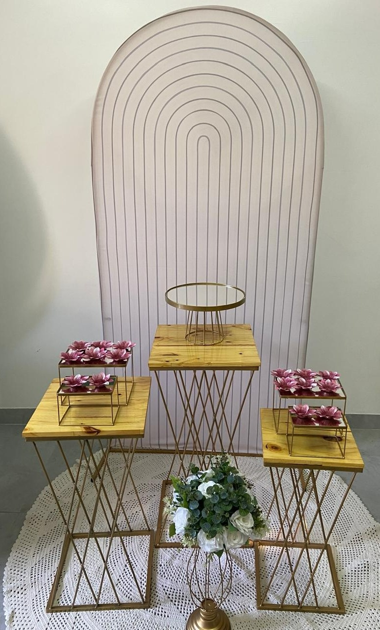 Romano Portal Bege  Kit Luxo - A FESTA E DECORAÇÃO