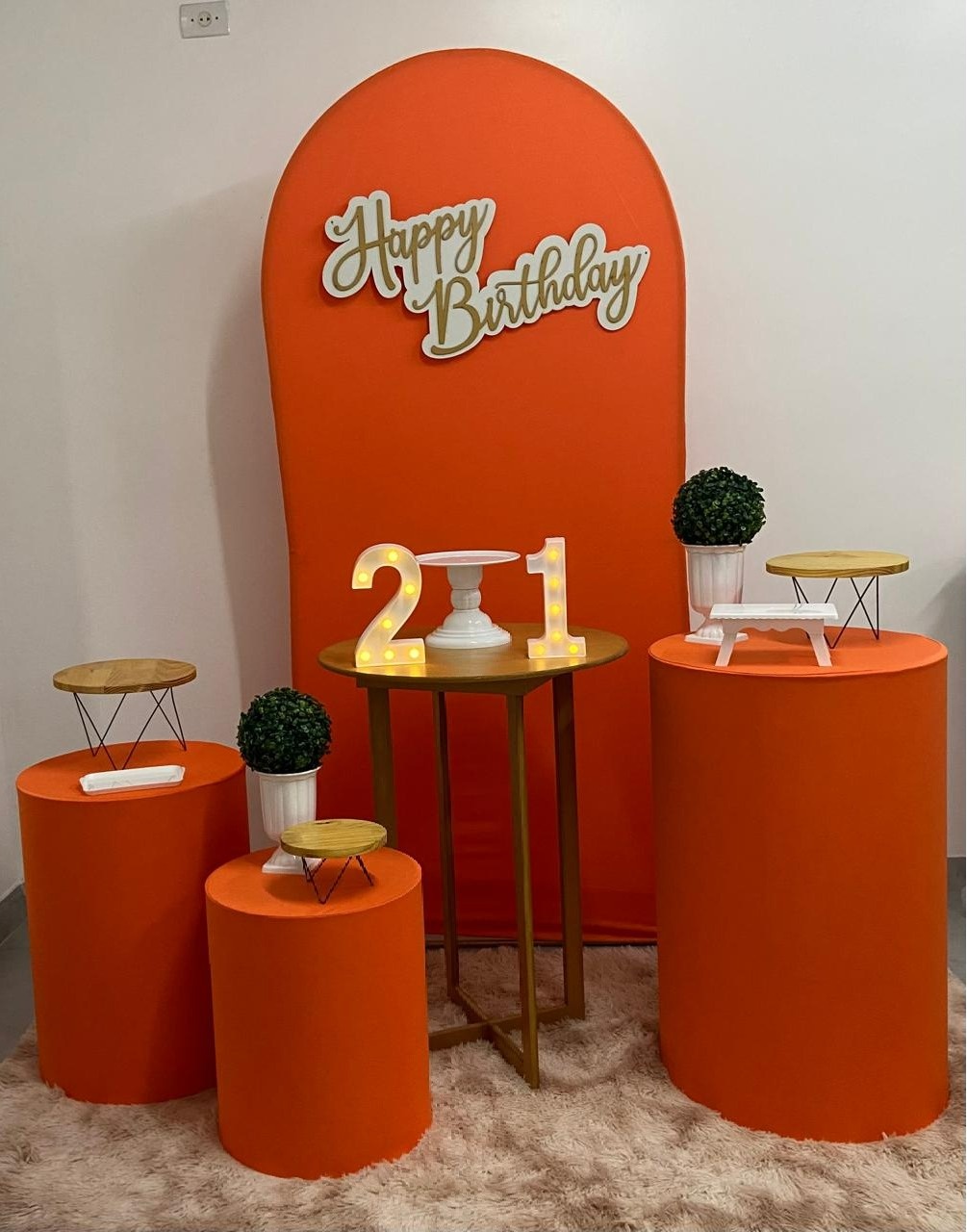 Kit Romano Masculino Laranja  Luxo  - A FESTA E DECORAÇÃO