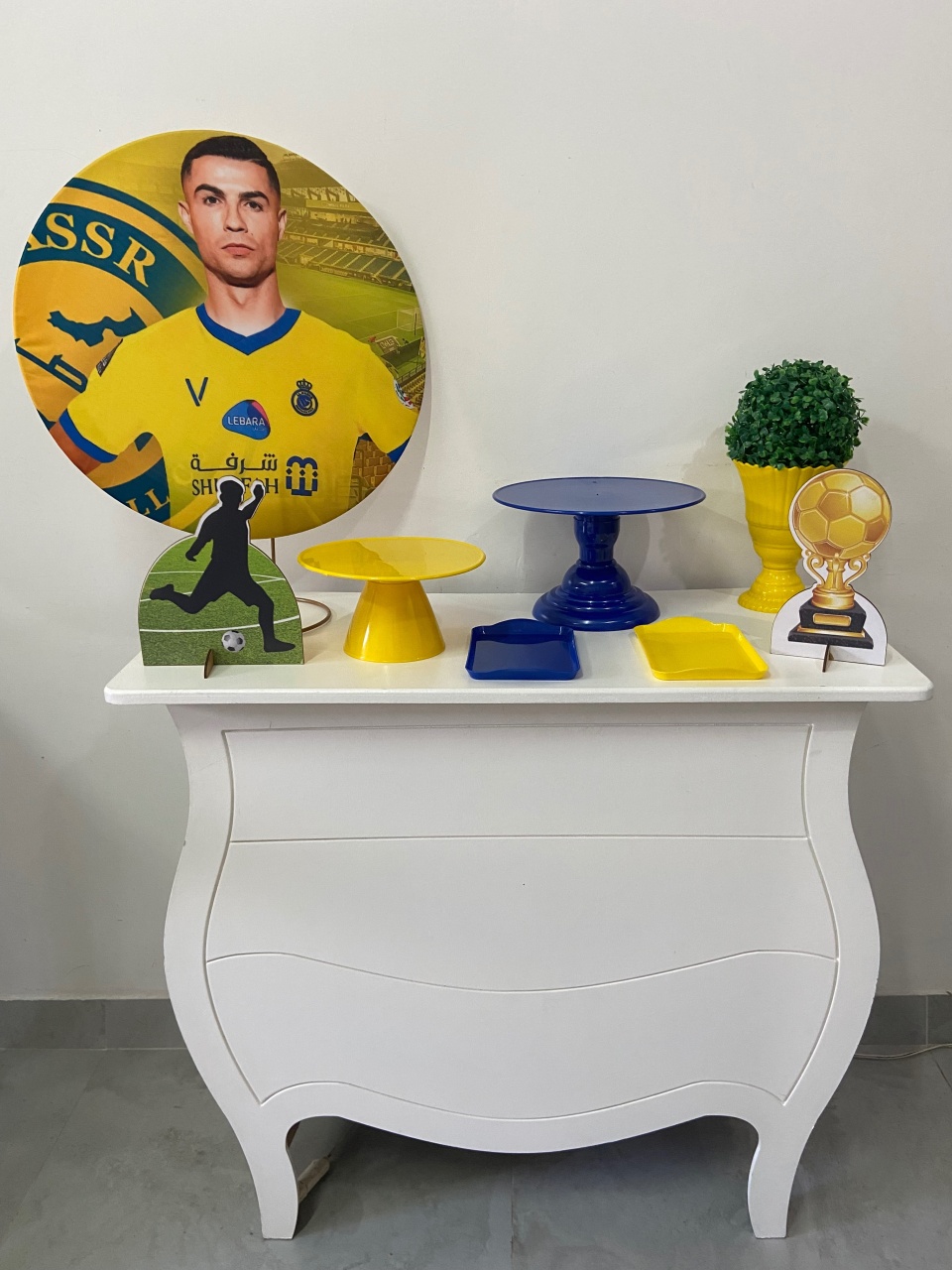 Kit Festa Na Mesa G Cristiano Ronaldo Futebol - A FESTA E DECORAÇÃO