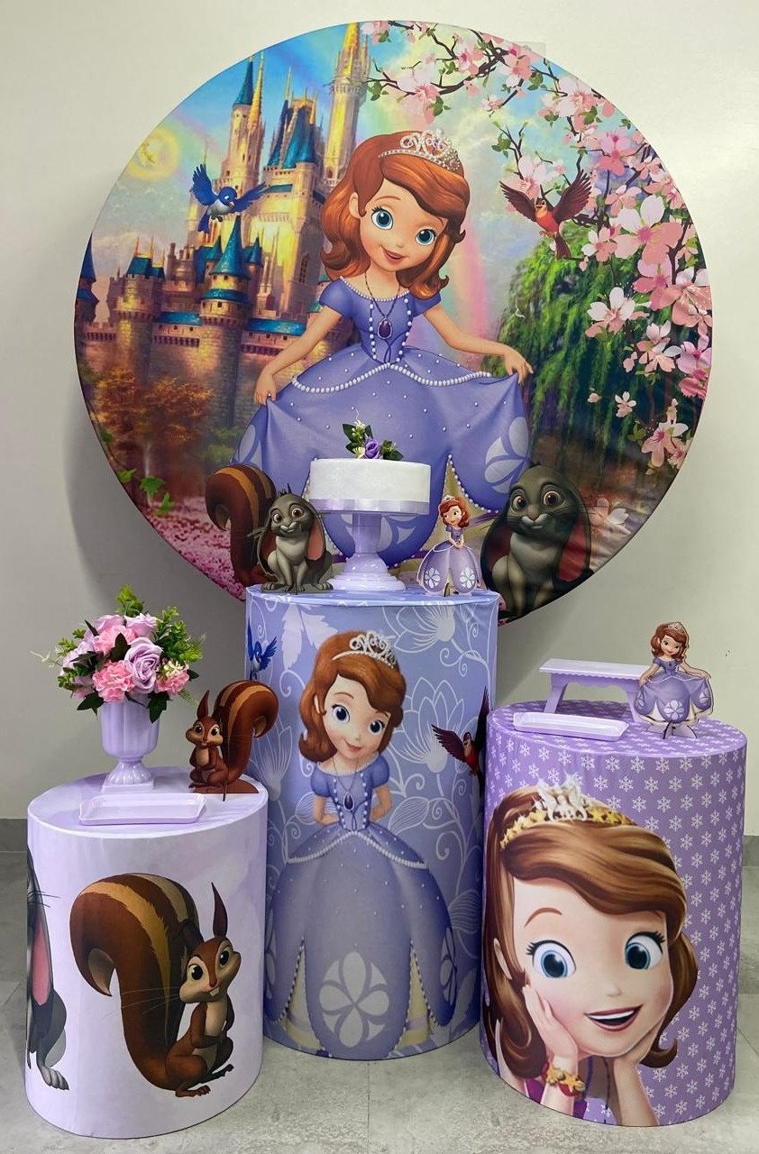 Kit Básico Princesa Sofia  - A FESTA E DECORAÇÃO