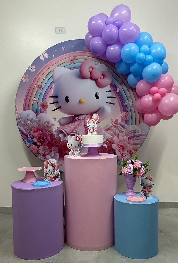 Kit Completo Com Balão Hello Kitty - A FESTA E DECORAÇÃO
