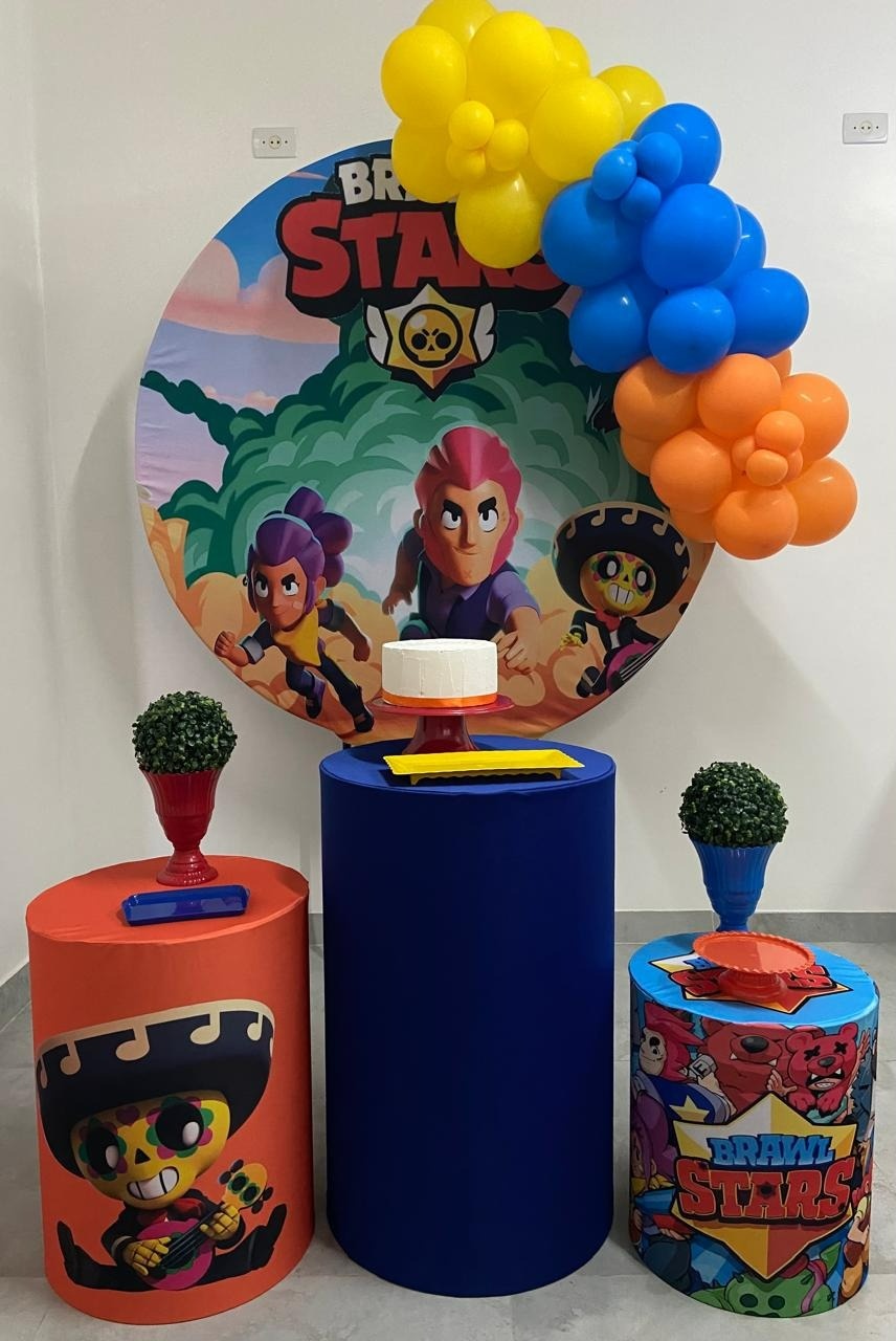 Brawl Stars Kit Completo Com Balão - A FESTA E DECORAÇÃO