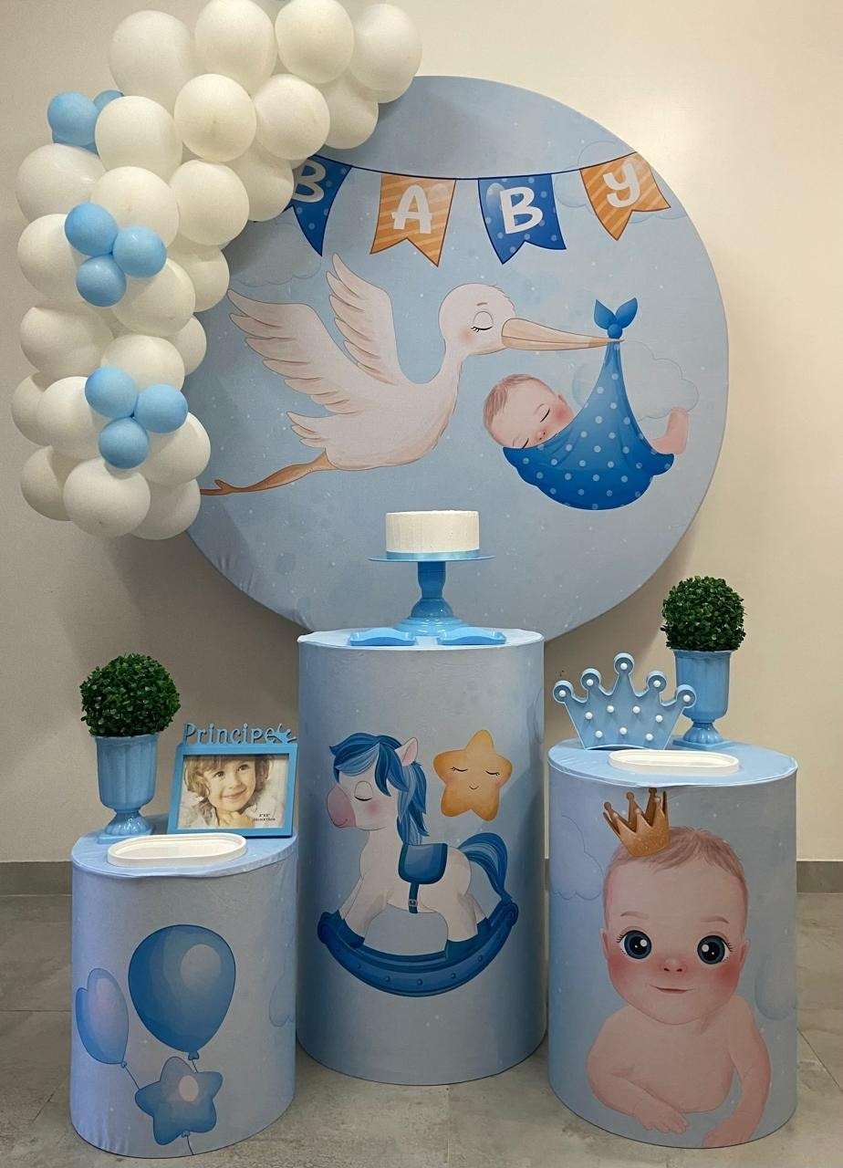Cegonha Kit Completo Com Balões - A FESTA E DECORAÇÃO