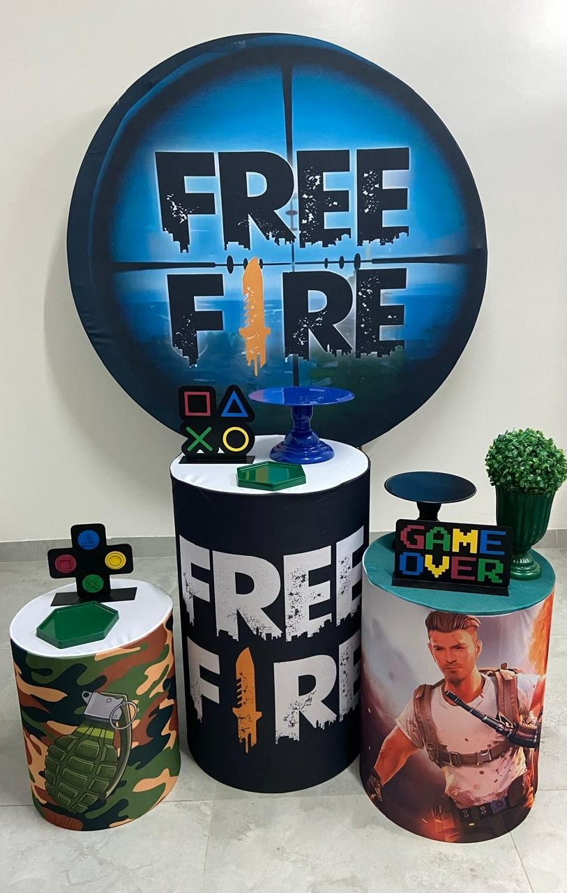 Free Fire Kit Capas - A FESTA E DECORAÇÃO