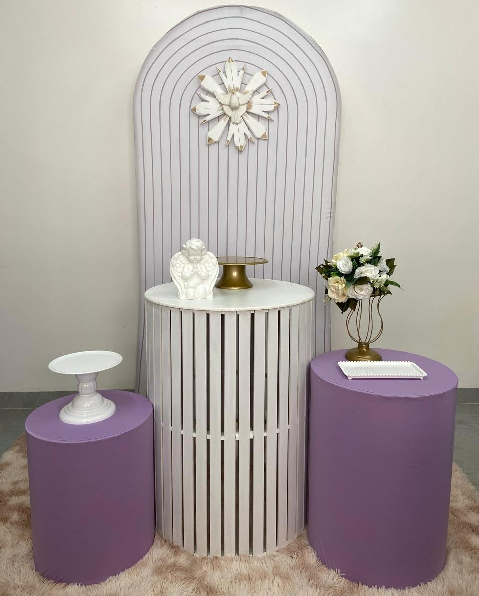 Espirito Santo Kit Romano Portal Com Lilas Luxo - A FESTA E DECORAÇÃO