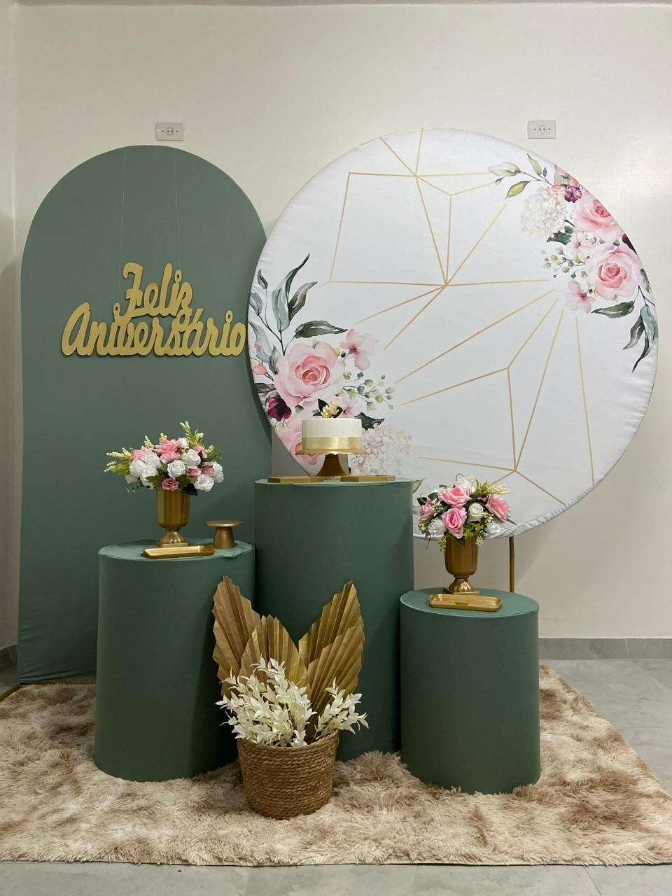  Floral Com Verde Kit Luxo - A FESTA E DECORAÇÃO