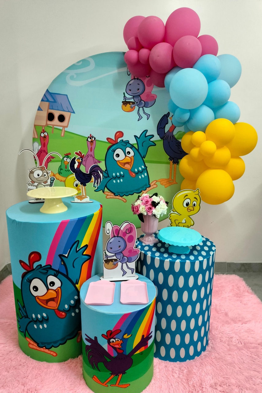 Kit Capas Galinha Pintadinha 1,20 - A FESTA E DECORAÇÃO