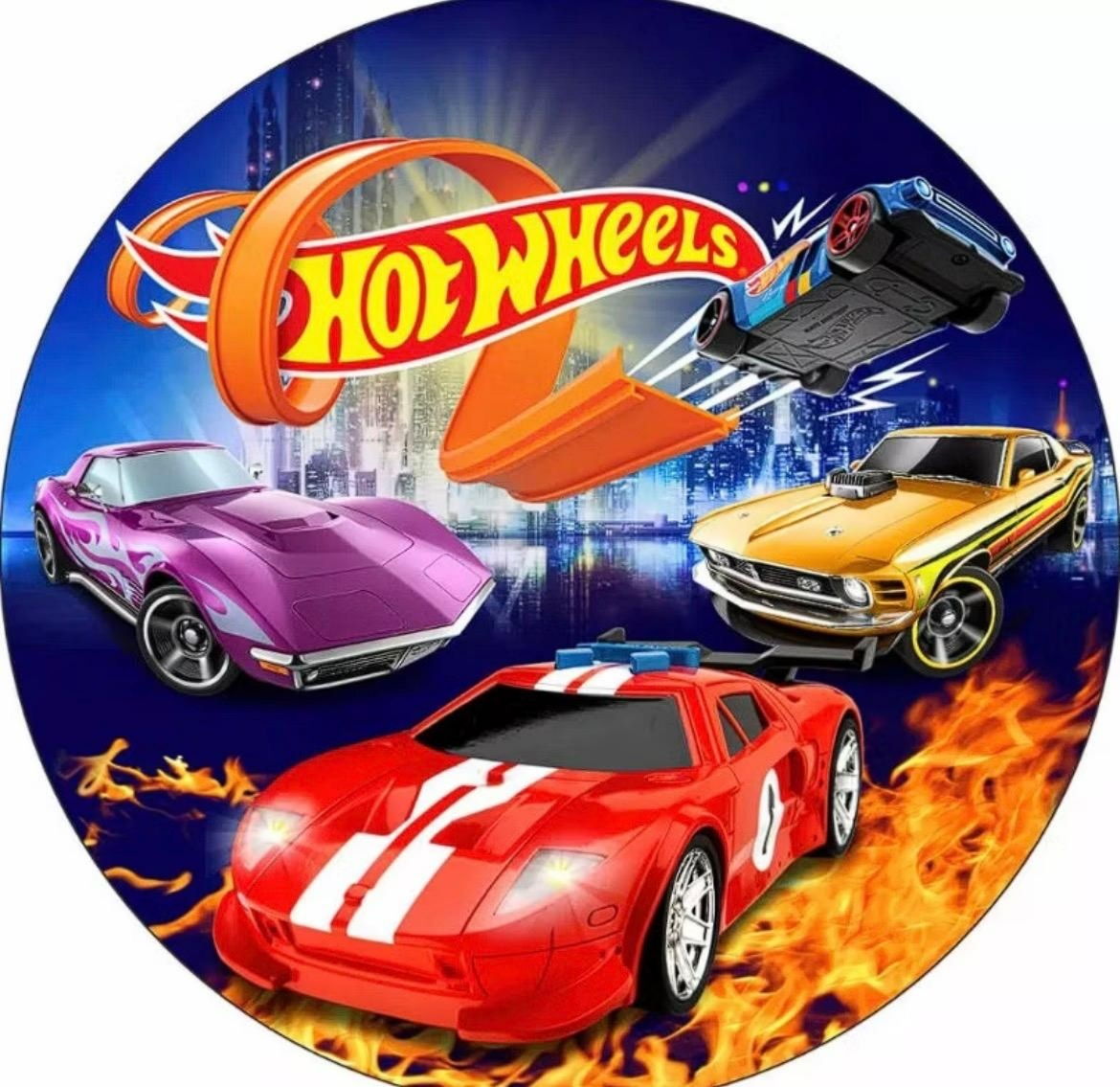 Capa Painel 50X50 Hot Wheels - A FESTA E DECORAÇÃO
