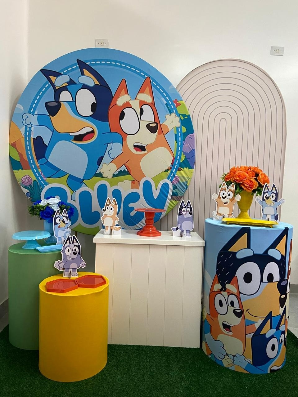  Bluey Kit Luxo Bege - A FESTA E DECORAÇÃO