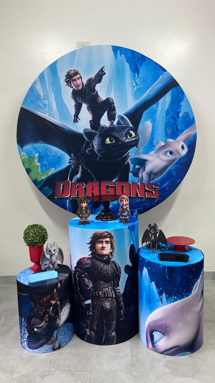Kit Básico Como Treinar Meu Dragão - A FESTA E DECORAÇÃO