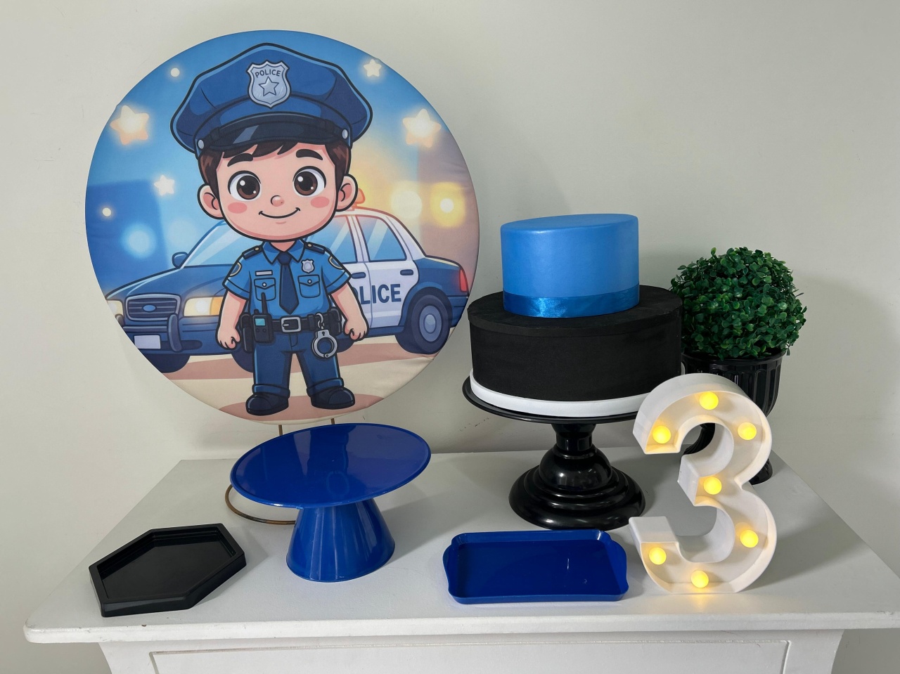 Polícia Festa Na Mesa P - A FESTA E DECORAÇÃO